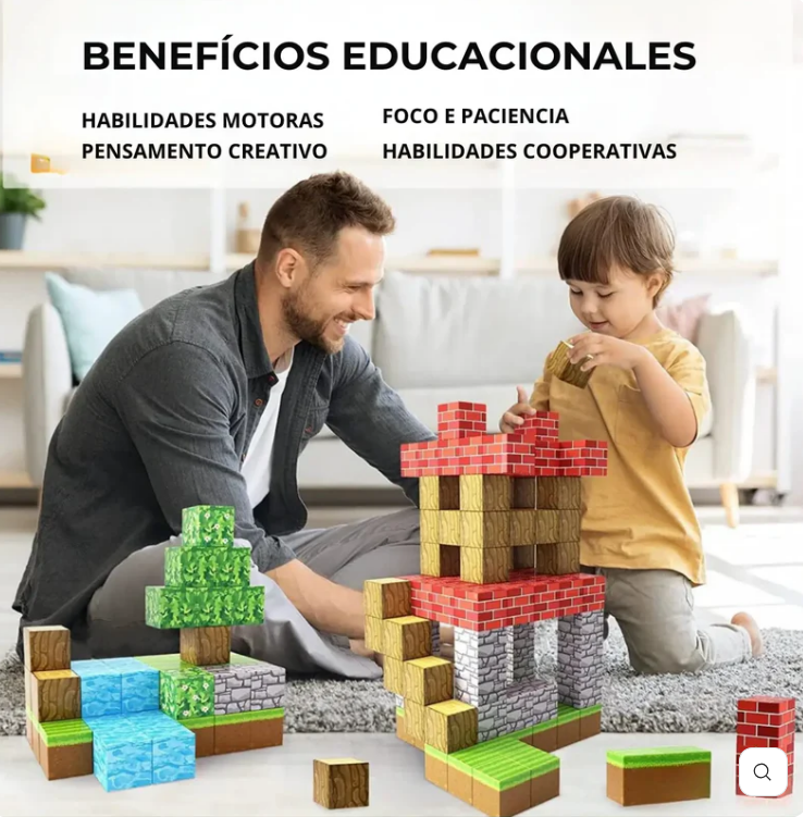 Bloques Magnéticos Premium 75 Piezas