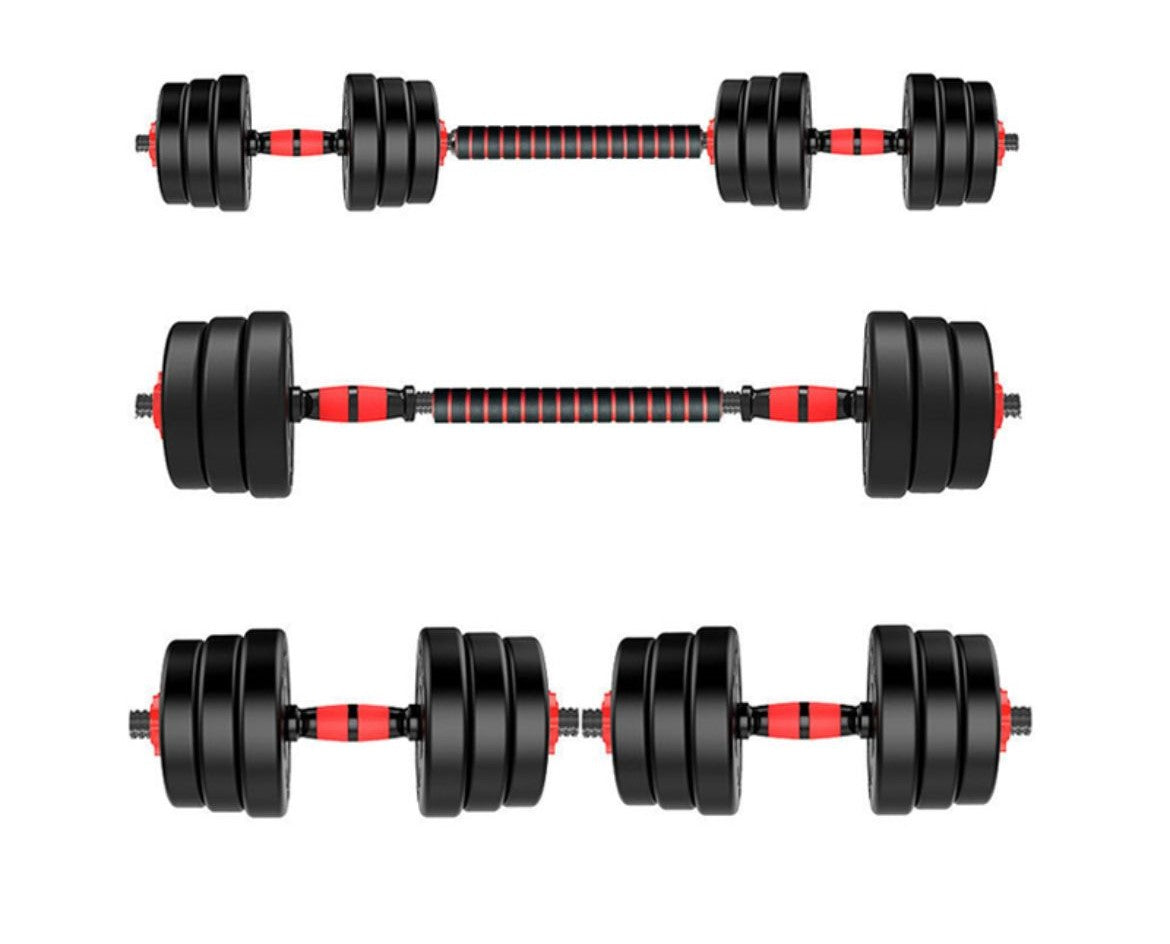 Set Mancuernas y Barra Unibles 30kg
